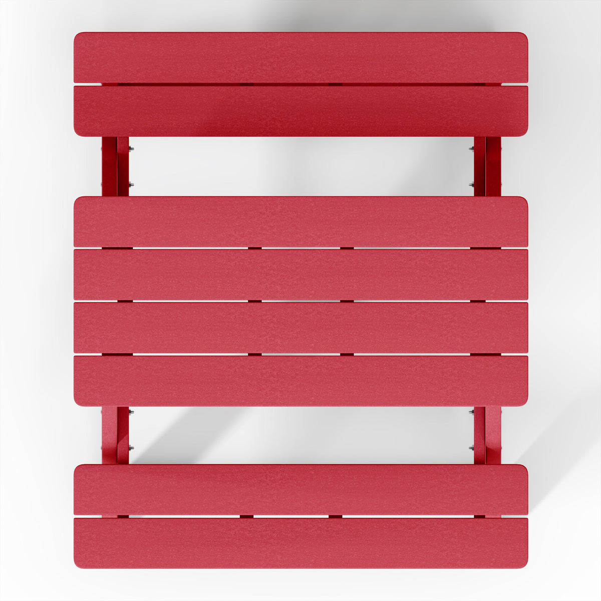 WestinTrends Malibu Indoor/Outdoor Patio HDPE Picnic Bench Table for Kids, Red