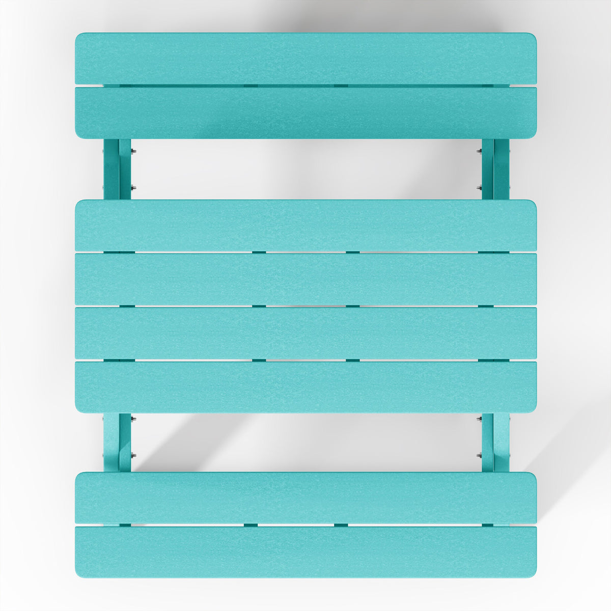 WestinTrends Malibu Indoor/Outdoor HDPE Picnic Bench Table for Kids, Turquoise