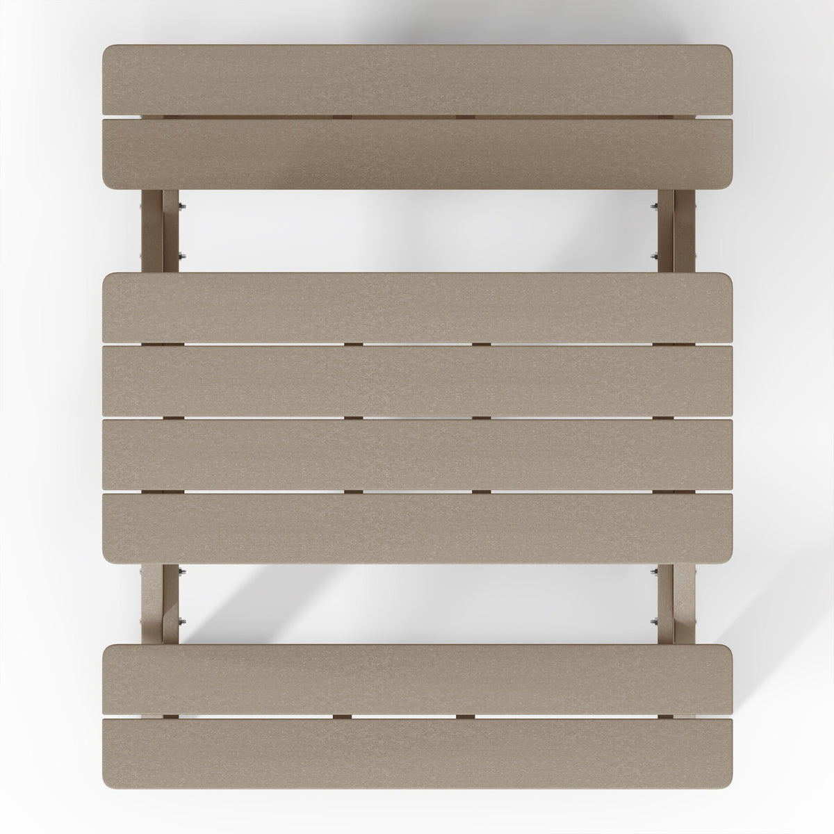 WestinTrends Malibu Outdoor Picnic Bench Table for Kids, HDPE, Weathered Wood