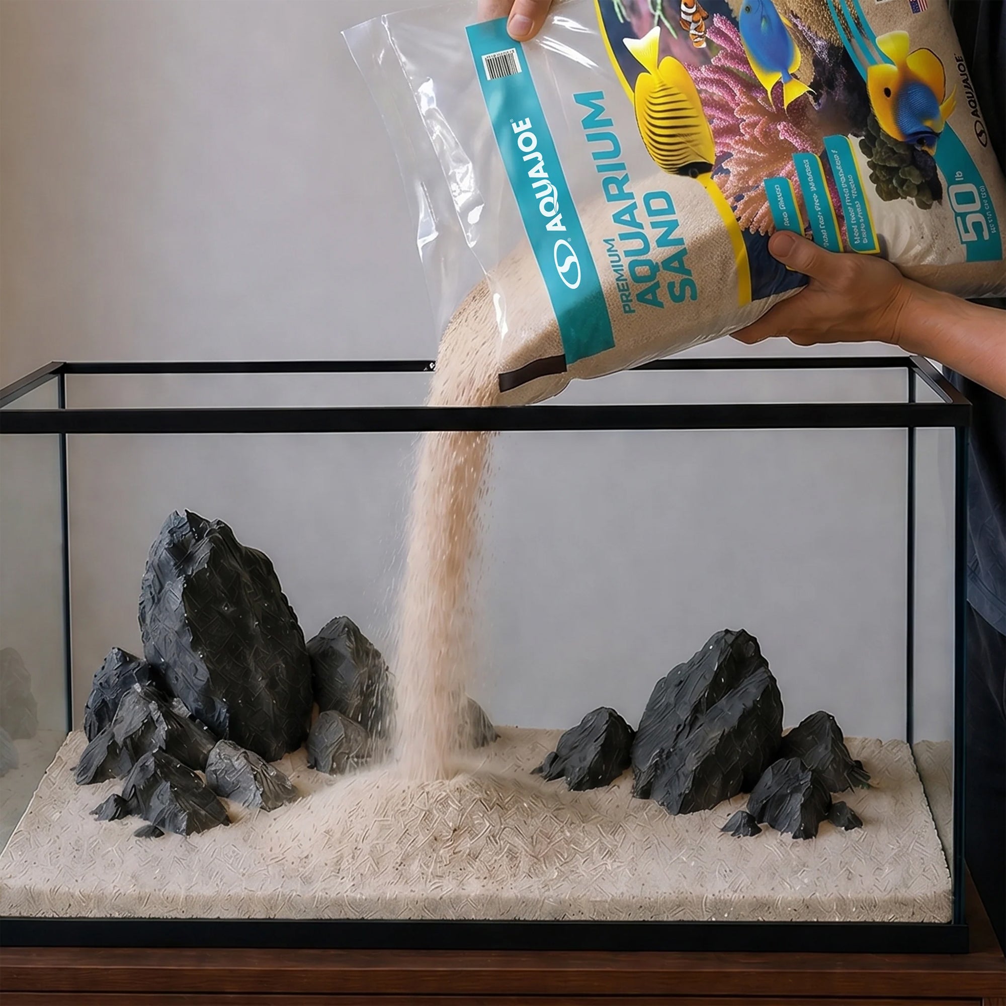 Aqua Joe 50 lb Aquarium Fine Sand for Freshwater & Saltwater Tanks, AQASND50 - VMInnovations