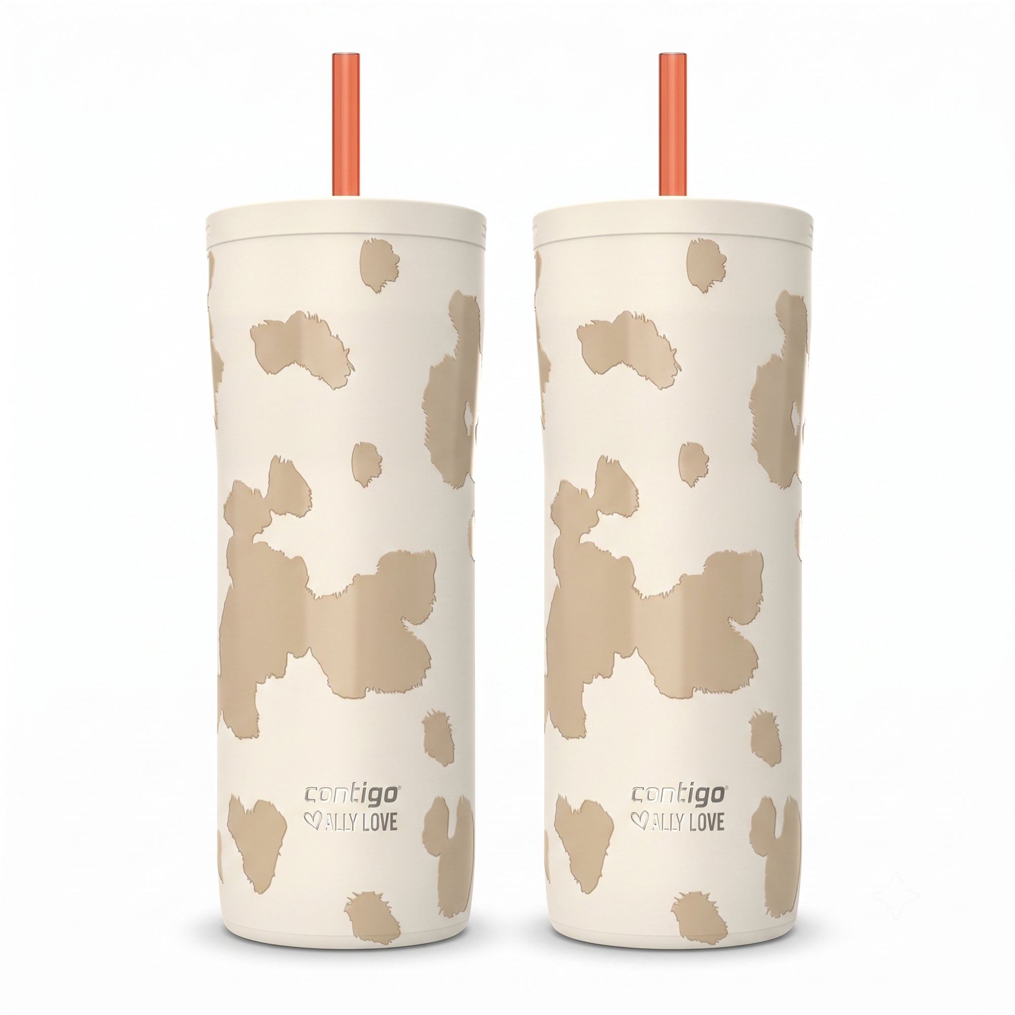 Contigo 2 Pack Streeterville 2.0 Stainless Steel Tumbler with Straw, 24 oz.