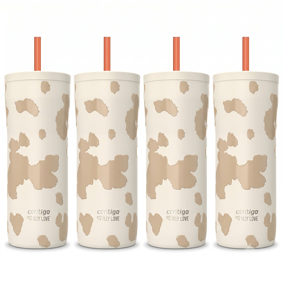 Contigo 4 Pack Streeterville 2.0 Stainless Steel Tumbler with Straw, 24 oz.