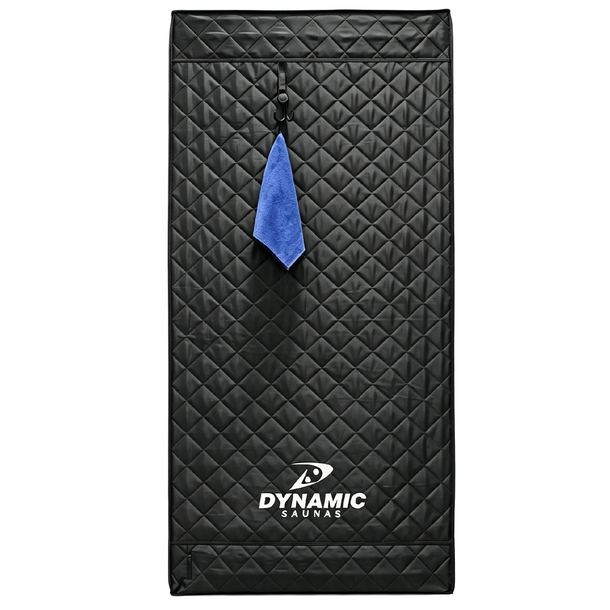 Dynamic Saunas Portable Sauna w/ Steam Generator, Square-Shaped Design, Black