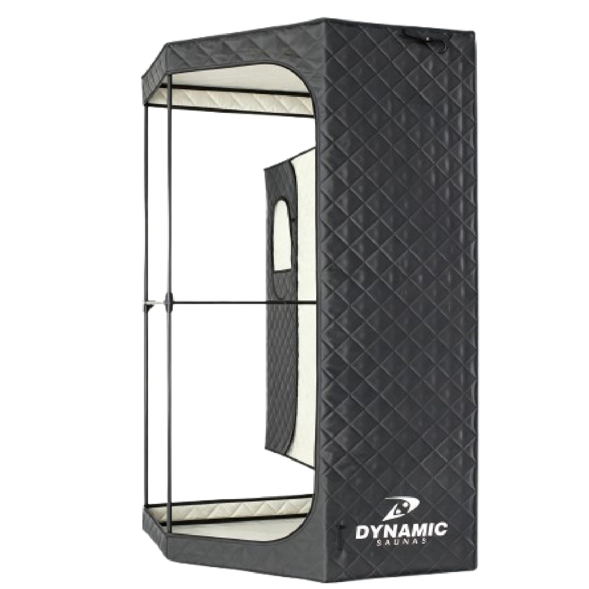 Dynamic Saunas Portable Sauna w/ Steam Generator, Pentagon-Shaped Design, Black