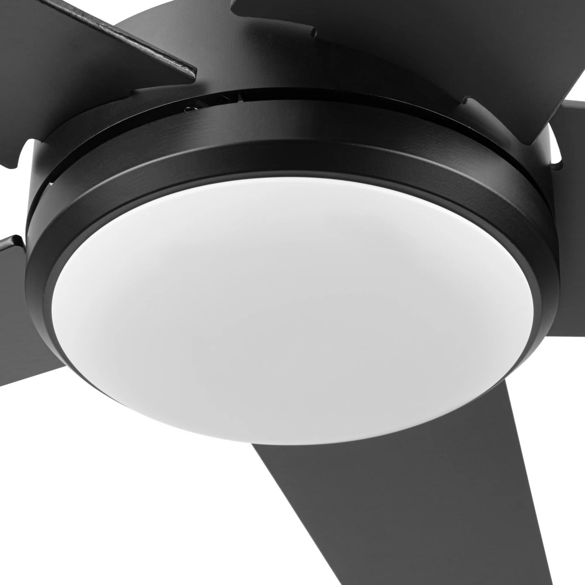 Mule 52 Inch 5-Minute Indoor & Outdoor Ceiling Fan with LED Light, Matte Black