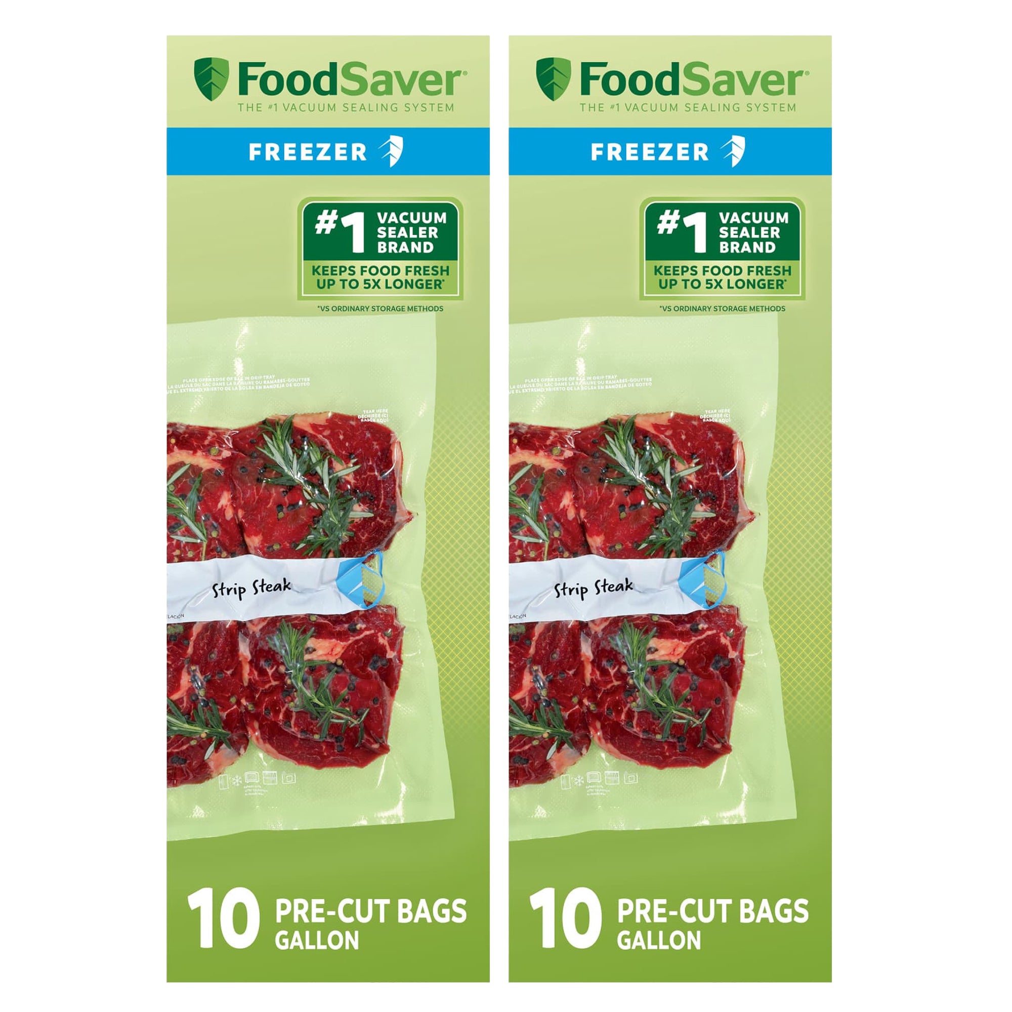 FoodSaver 20 Pack Heavy Duty Gallon Vacuum Seal Bags, BPA-Free Freezer Bags
