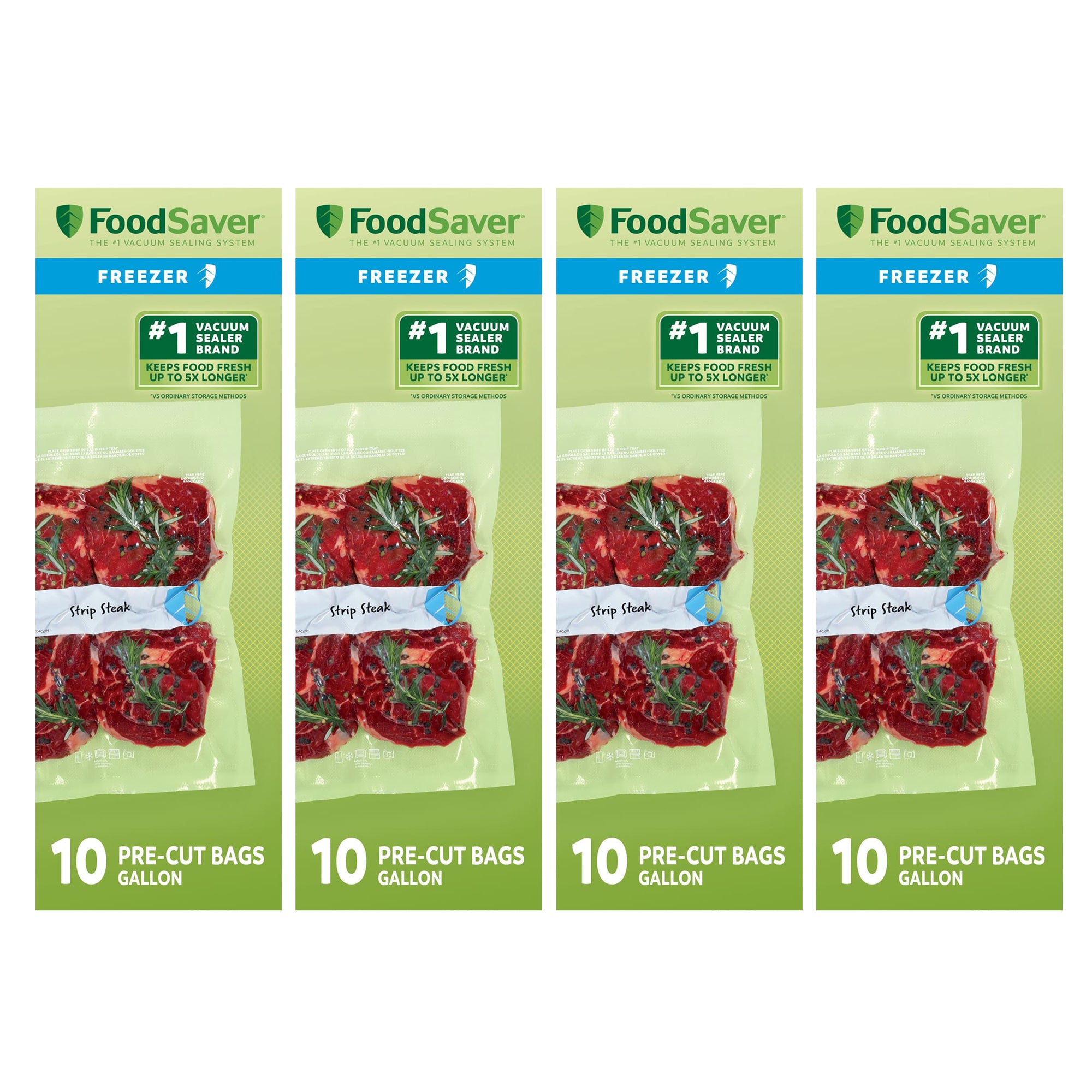 FoodSaver 40 Pack Heavy Duty Gallon Vacuum Seal Bags, BPA-Free Freezer Bags