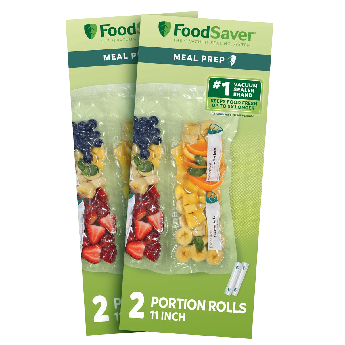 FoodSaver 4 Pack Vacuum Sealer Rolls, Custom Size Freezer Bags, Food Storage - VMInnovations