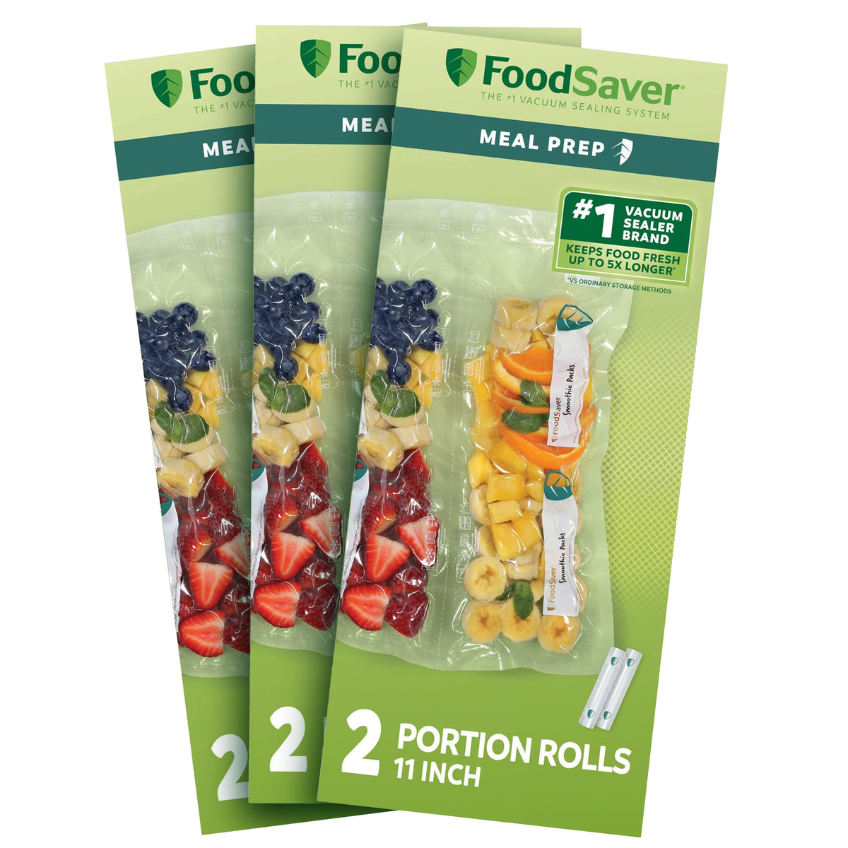 FoodSaver 6 Pack Vacuum Sealer Rolls, Custom Size Freezer Bags, Food Storage - VMInnovations