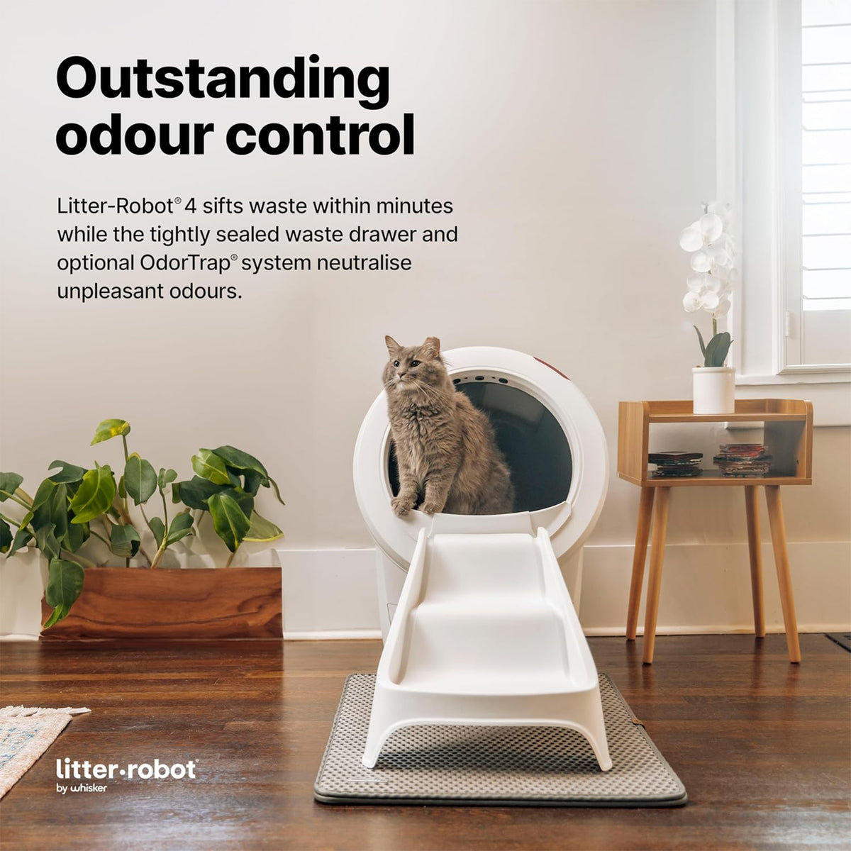 Whisker Litter-Robot 4 CAT RAMP, White (Used)