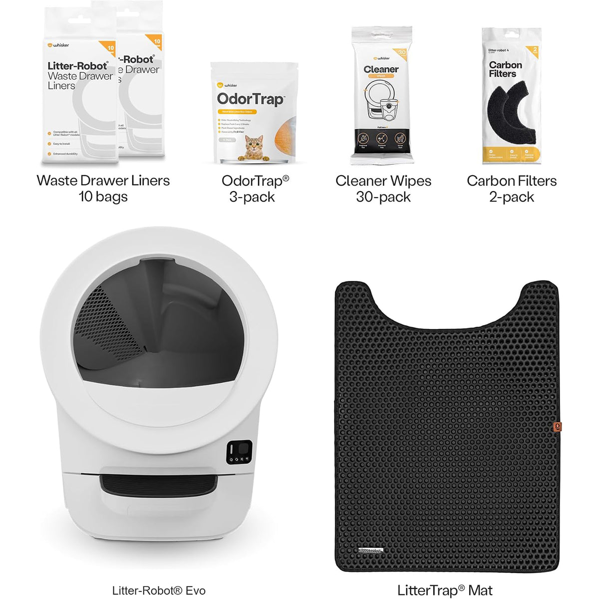 Litter-Robot EVO Bundle by Whisker, White