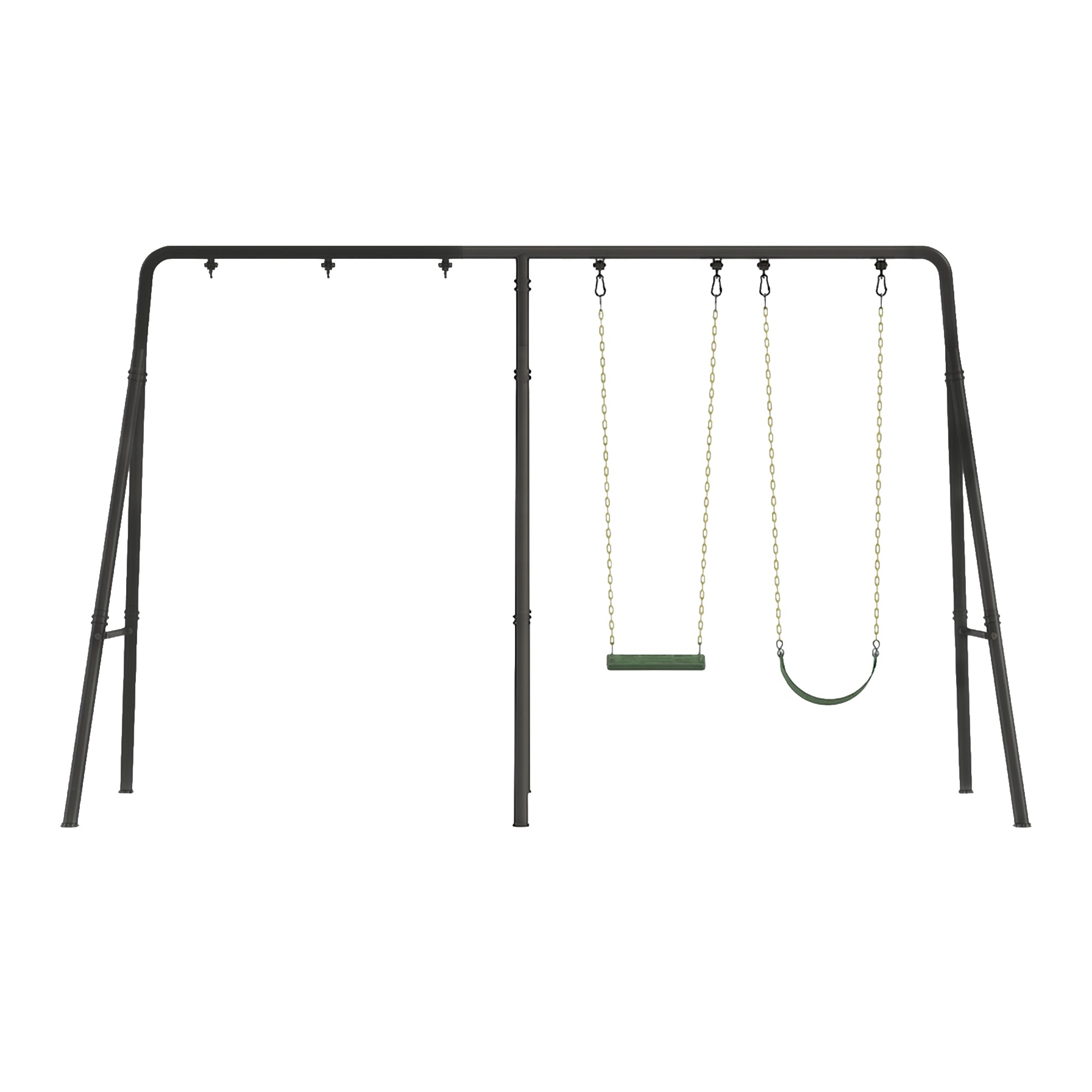 gobaplay Outdoor Adventure Swing Set with Single Frame & 6' Extension Attachment - VMInnovations