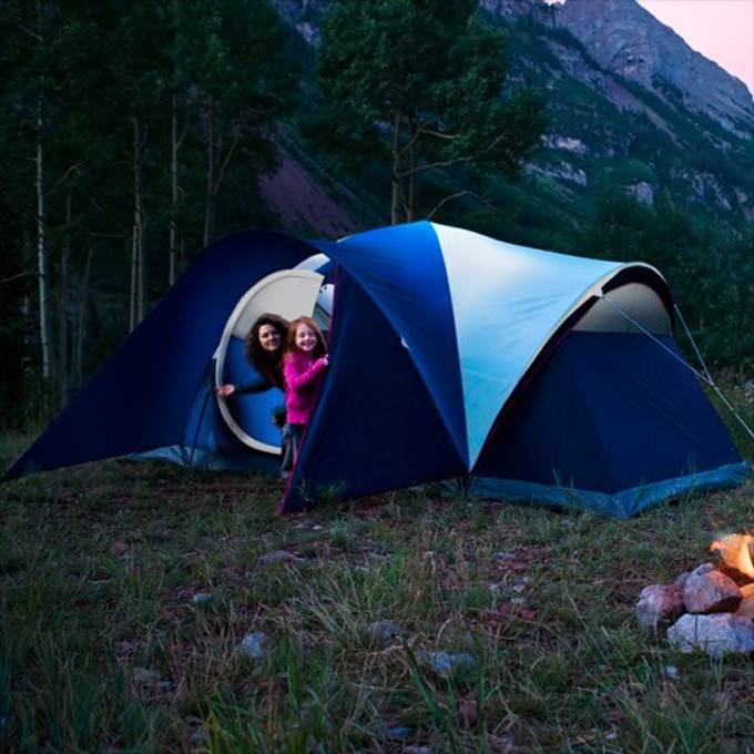 Coleman Elite Montana 8 Person 16x7' Tent w/ WeatherTec & Rainfly (Open Box)