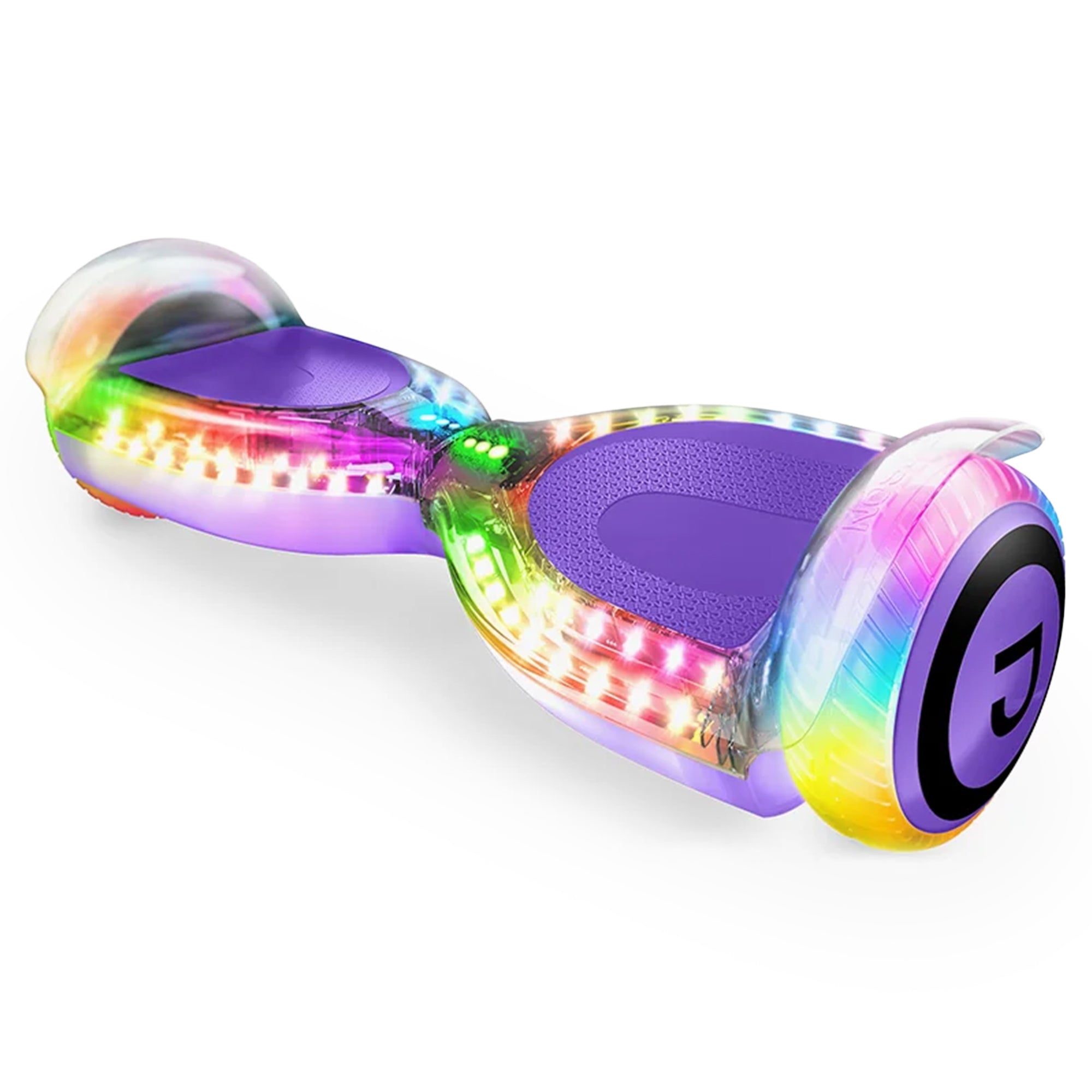 Jetson Pixel Translucent Light-Up Hover board with Bluetooth Speaker, White - VMInnovations