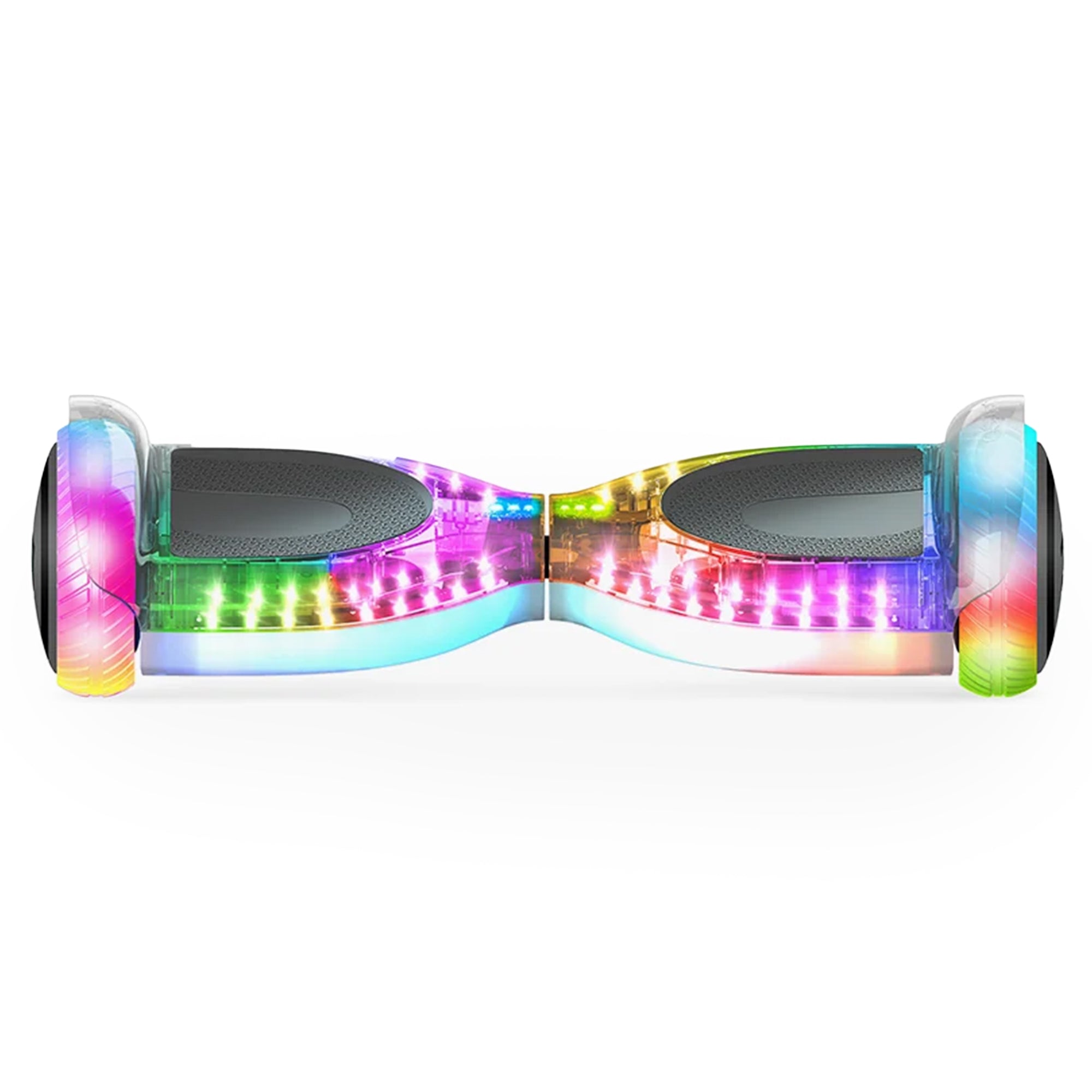 Jetson Pixel Translucent Light-Up Hover board with Bluetooth Speaker, White