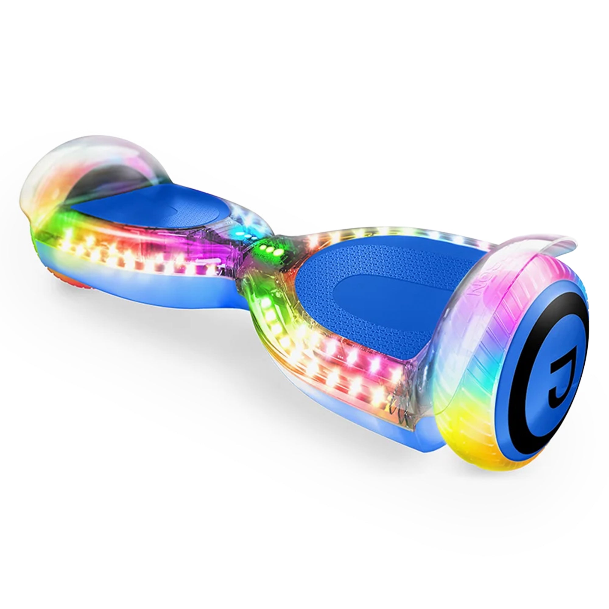 Jetson Pixel Translucent Light-Up Hover board with Bluetooth Speaker, White - VMInnovations