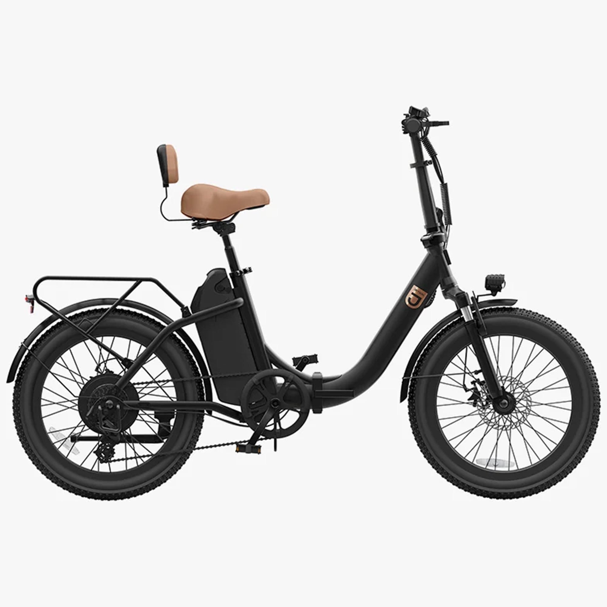 Jetson Venture Foldable Electric Cruiser Bike with Twist Throttle, Black