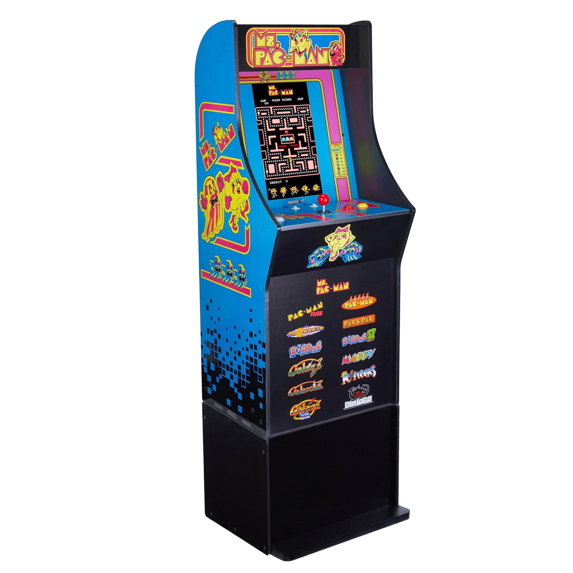 Arcade1Up Ms. Pac-Man Classic SE Arcade Machine and Classic SE 14.25" Riser