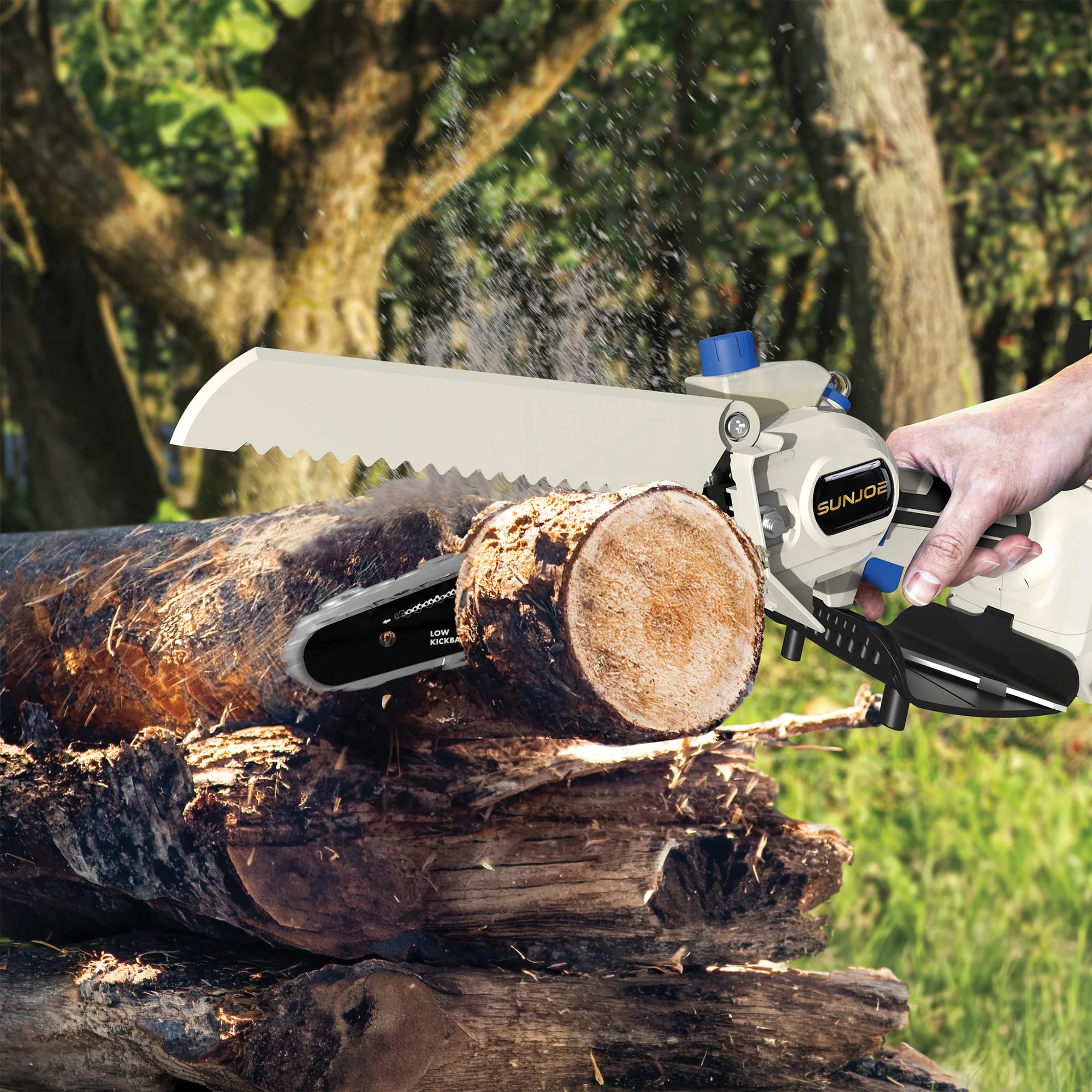 Sun Joe 20V ECOSHARP Cordless Pruning Saw, 6" Bar, and Battery Kit, X20-SAW-TV1