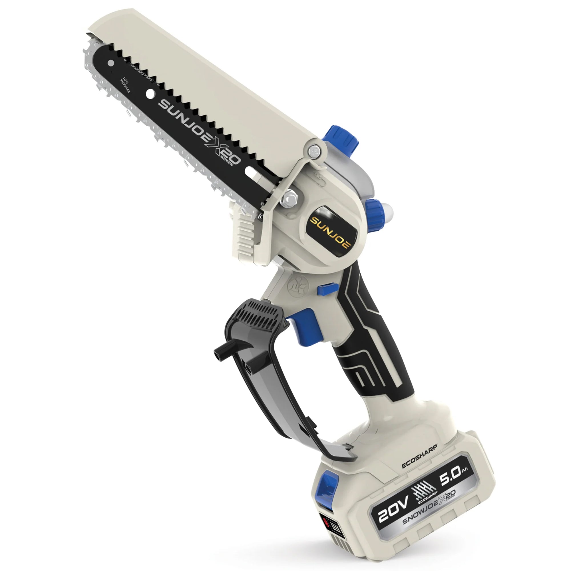 Sun Joe 20V ECOSHARP Cordless Pruning Saw, 6" Bar, and Battery Kit, X20-SAW-TV1