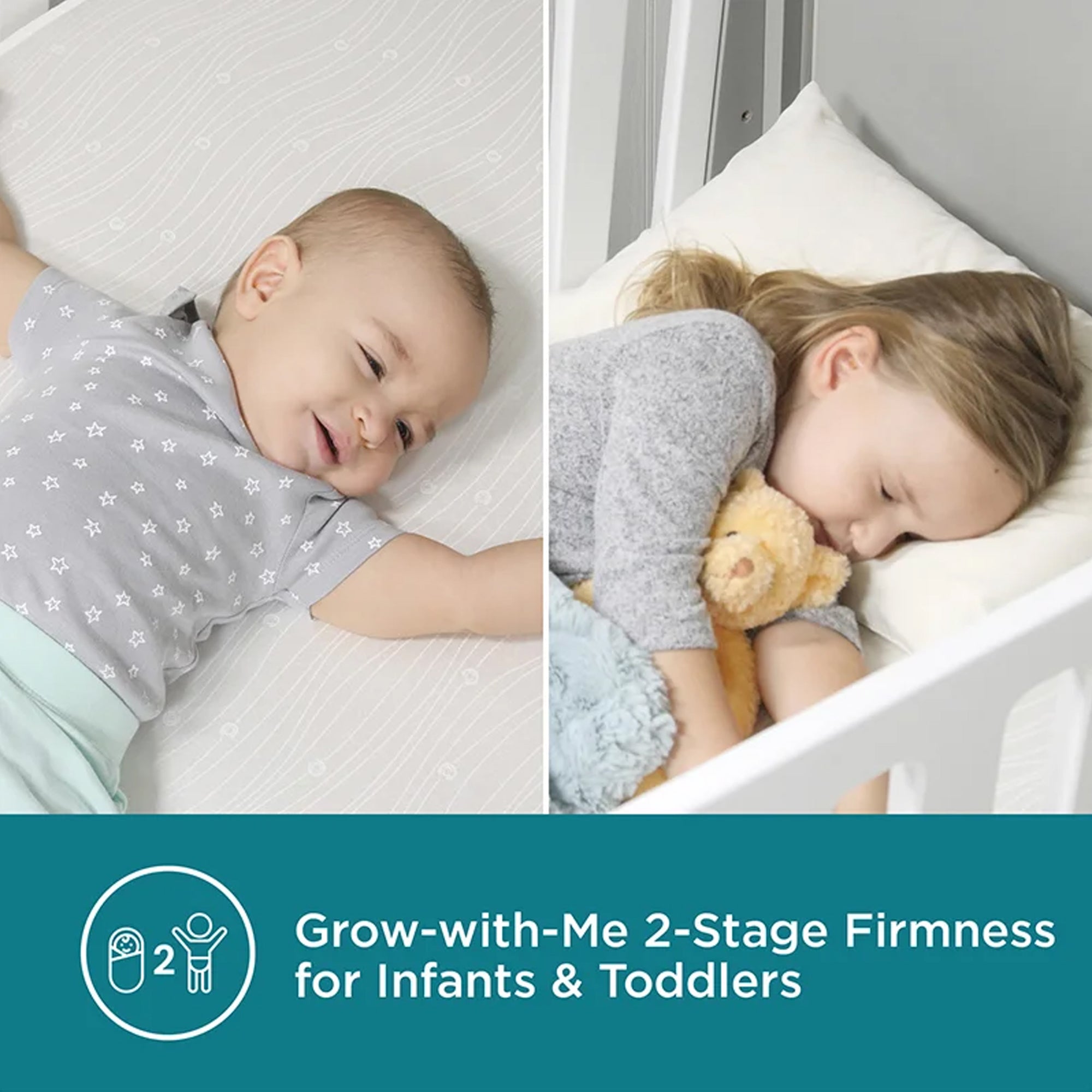Contours Infant and Toddler Crib Breathable Mattress with Built In Vibration