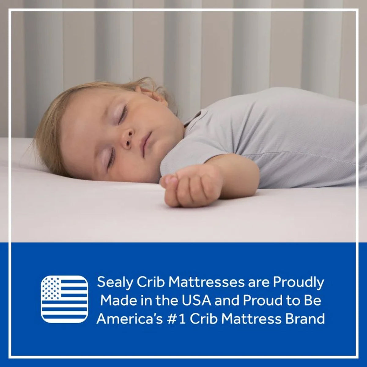 Sealy Baby 2-Cool 2-Stage Cooling Crib Mattress, Cool-Tex Waterproof (Open Box)