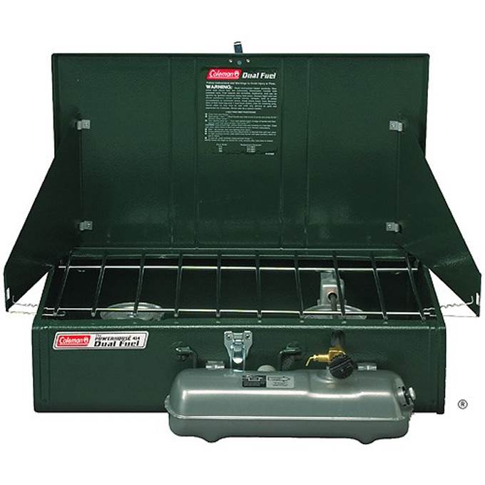 Coleman Portable Camping Dual Fuel 2-Burner Compact Liquid Fuel Stove (Open Box)
