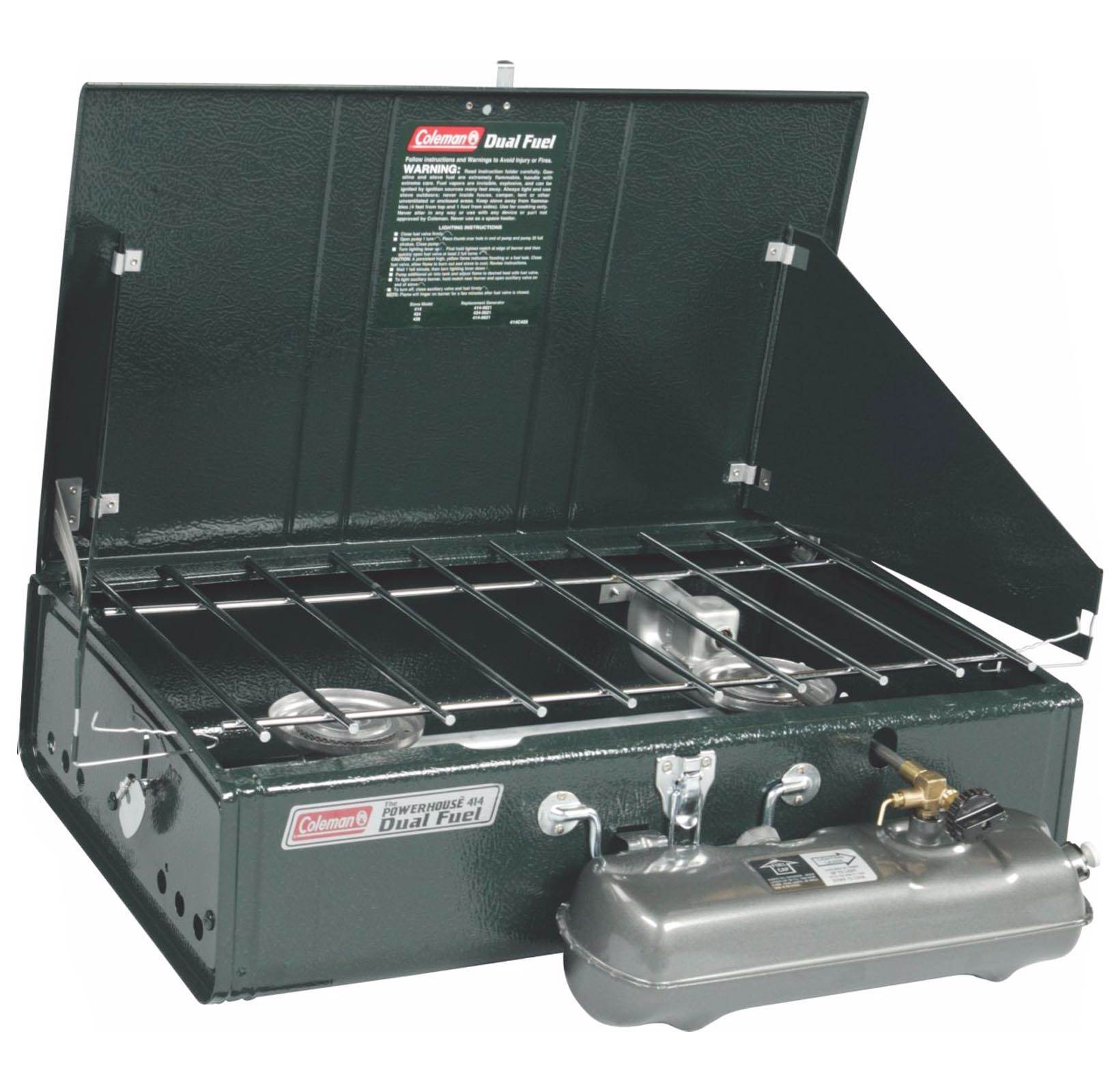 Coleman Portable Camping Dual Fuel 2-Burner Compact Liquid Fuel Stove (Open Box)