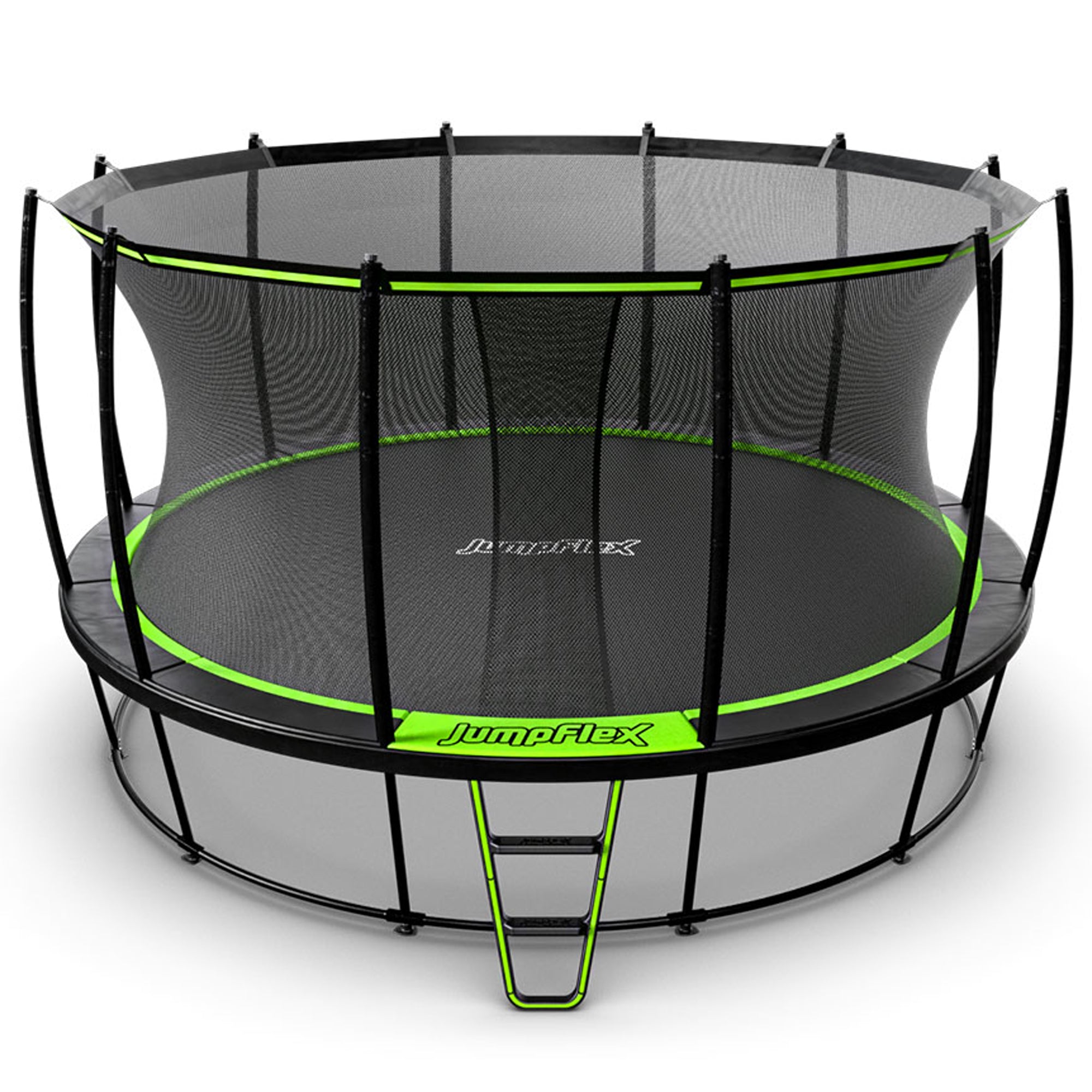 JumpFlex HERO 15' Trampoline Outdoor Set with AquaJet Multi-Spray Sprinkler Hose - VMInnovations