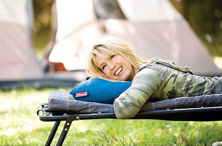 COLEMAN Camping Compact Fold N Go PolyCotton Travel Pillow - 12" x 20"(Open Box)