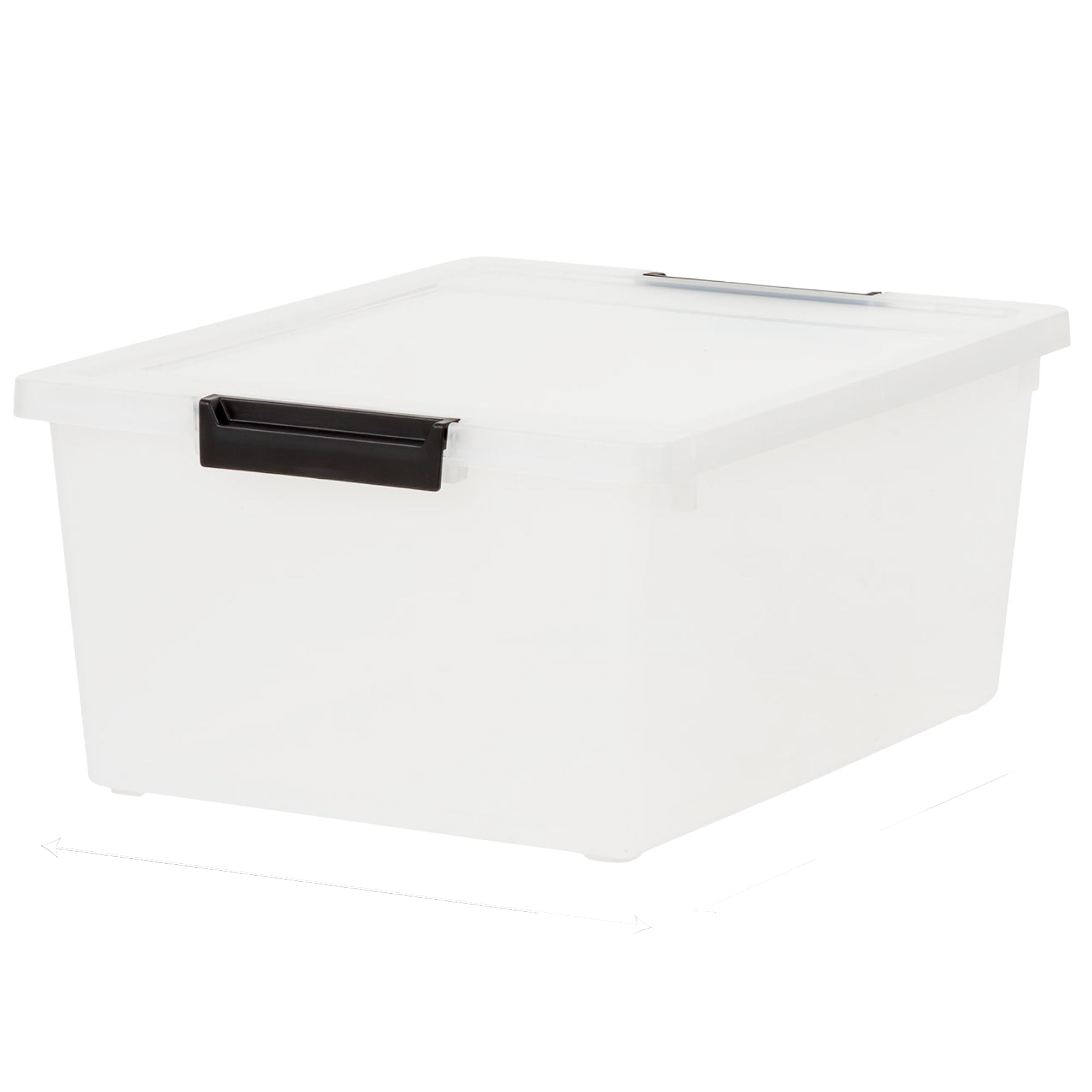 IRIS USA Plastic Storage Bins with Lids, Stackable Containers, 4-Pack, 12 Qt - VMInnovations