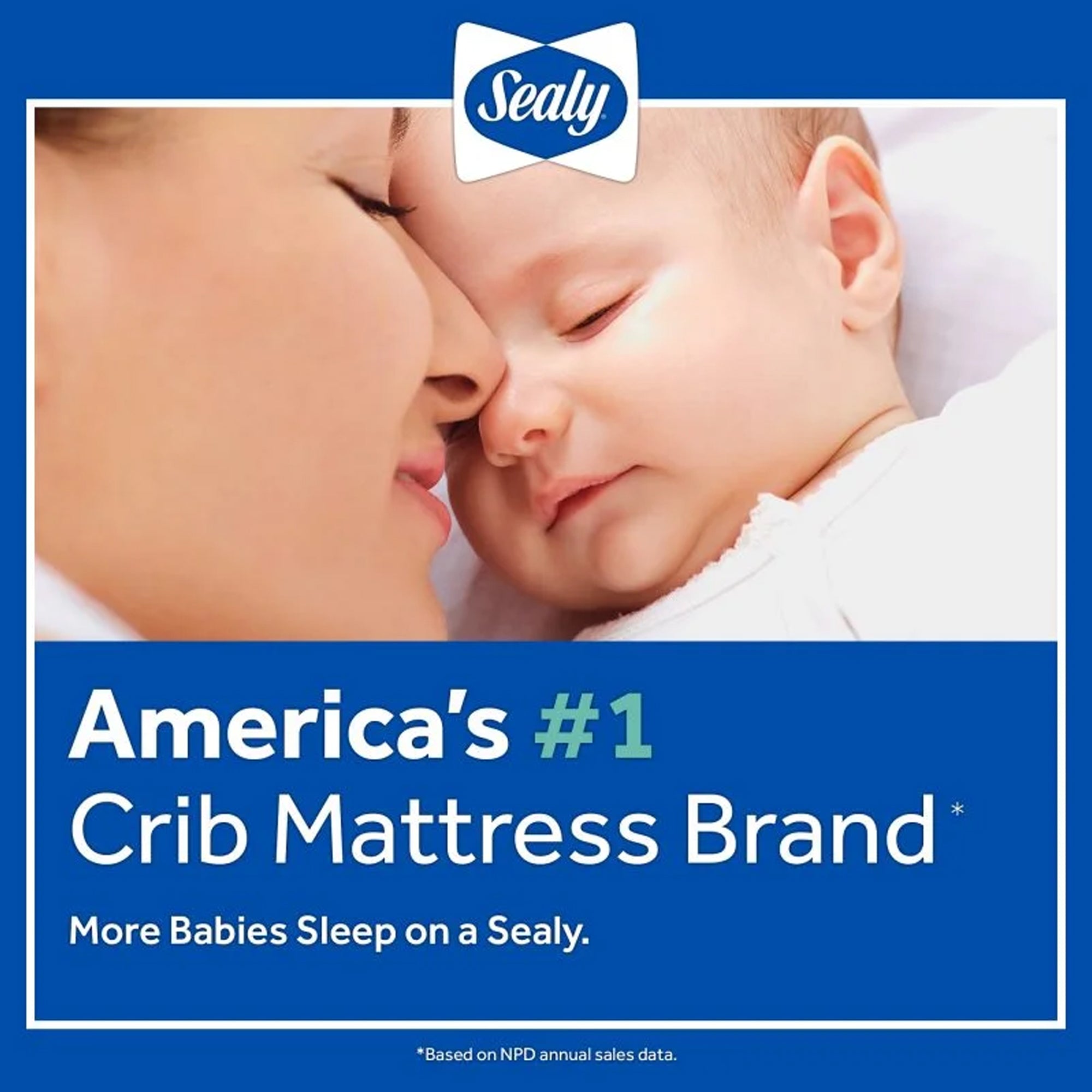 Sealy Baby Airie 2 Stage Infant Crib Mattress Plus Toddler Bed Fit, White Mesh