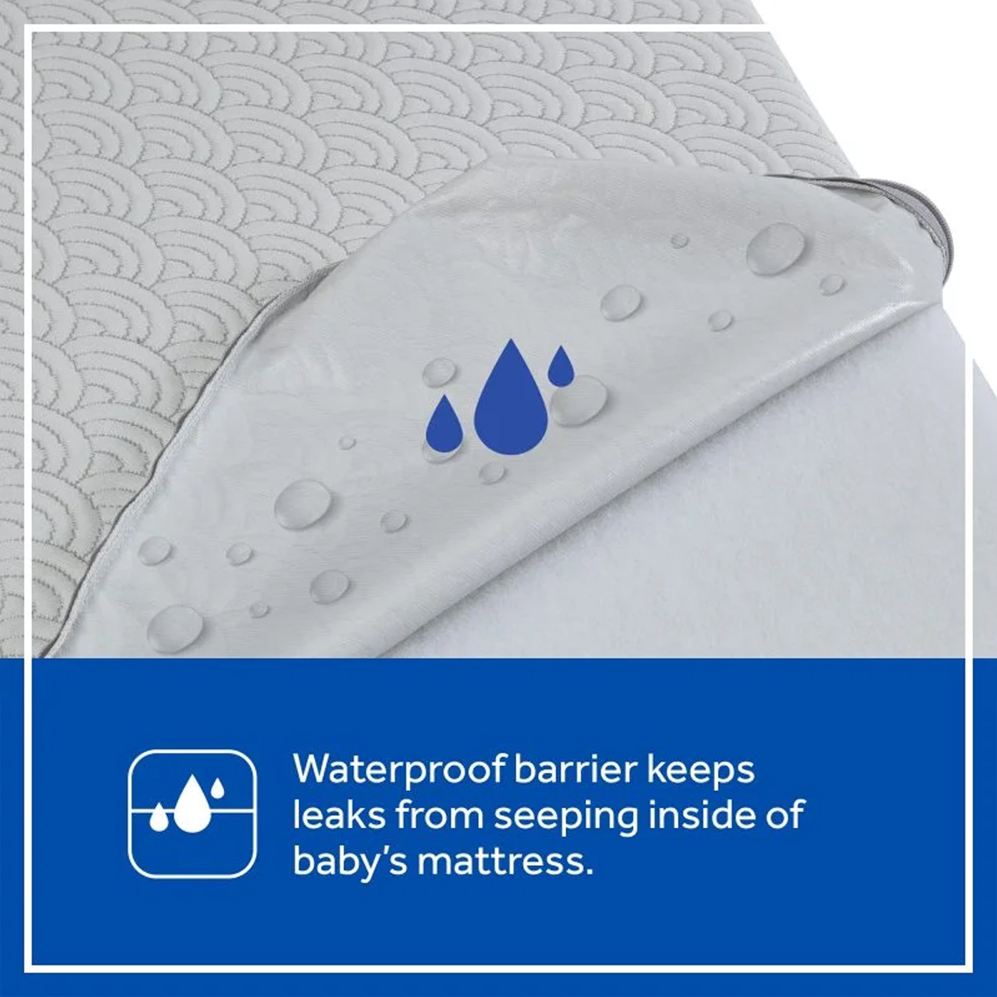 Sealy Baby Airie 2 Stage Infant Crib Mattress Plus Toddler Bed Fit, White Mesh