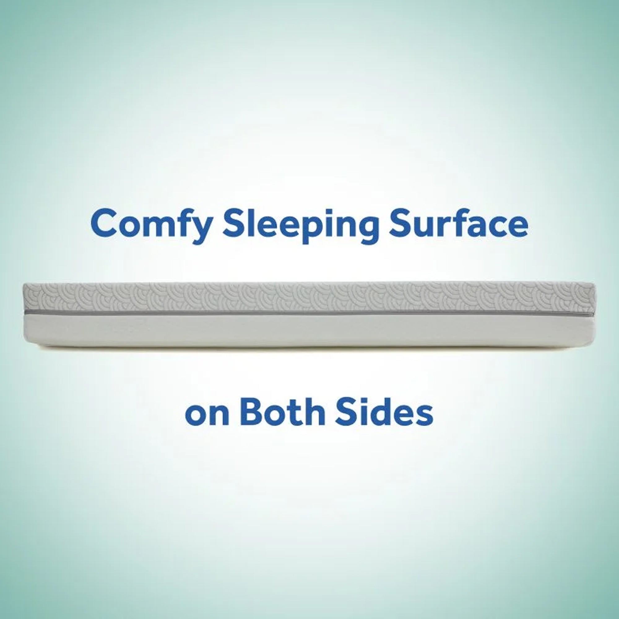 Sealy Baby Airie 2 Stage Infant Crib Mattress Plus Toddler Bed Fit, White Mesh