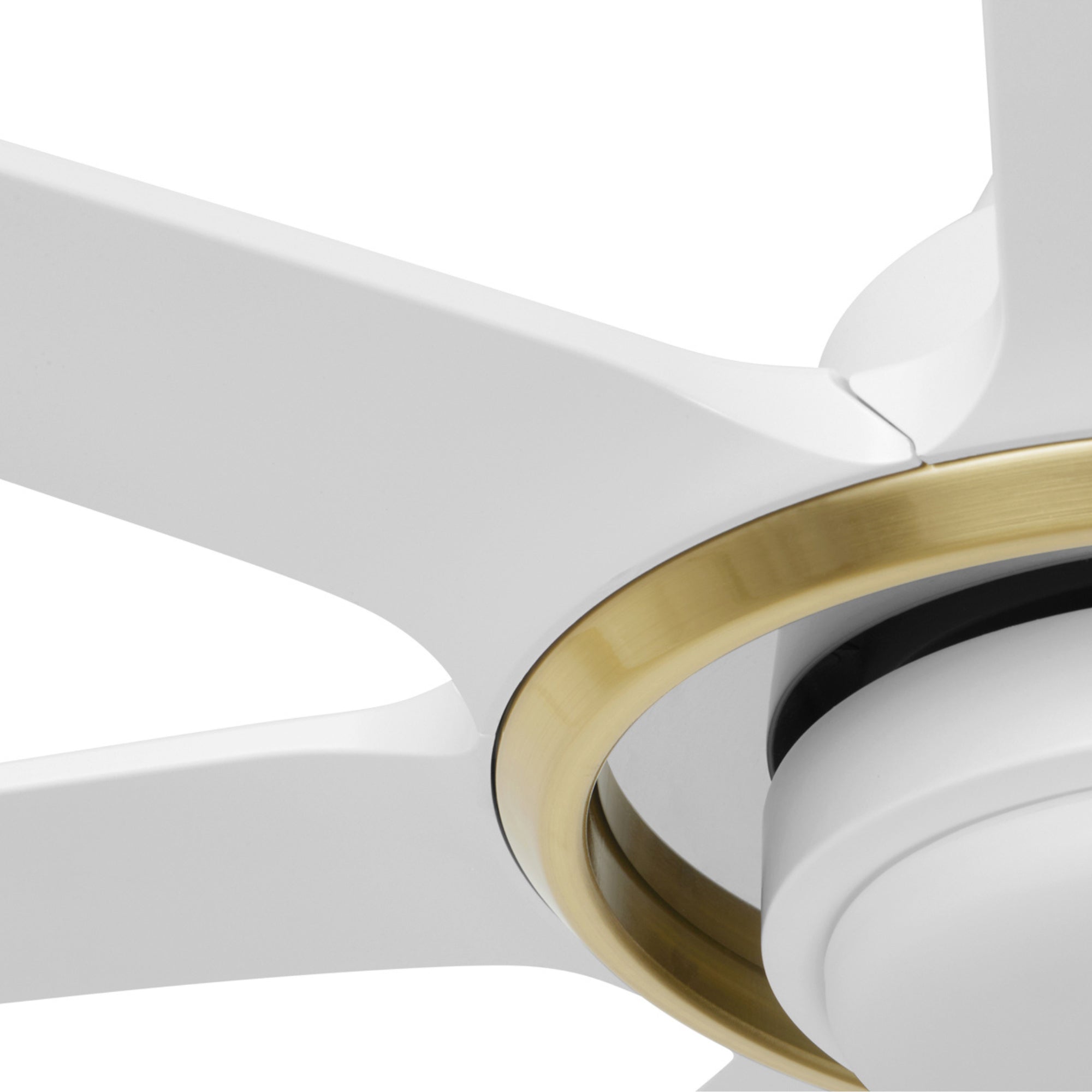 Mule Sterling 70 Inch Sterling Indoor/Covered Outdoor Ceiling Fan, White/Gold