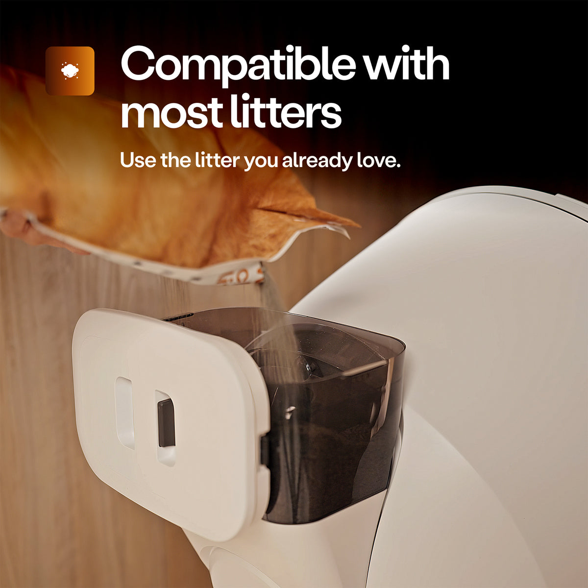 Litter-Robot 4 LitterHopper, White