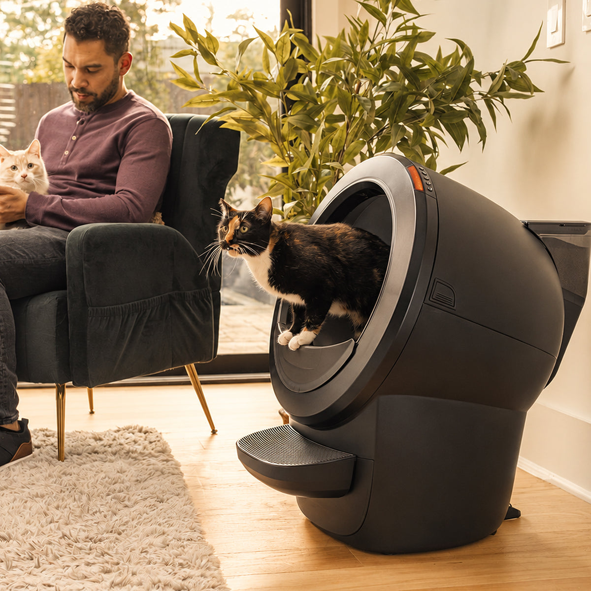Litter-Robot 4 LitterHopper, Black