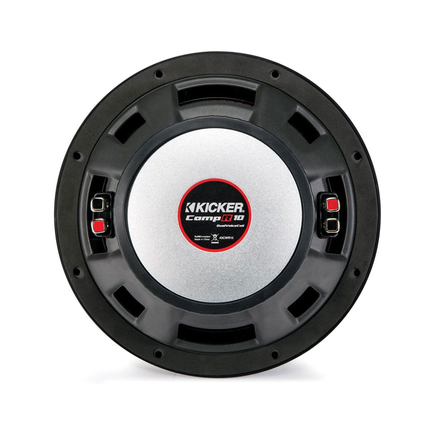 Kicker 43CWR102 CompR 10 Inch 2 Ohm 400 Watt RMS Power Car Audio Sub Subwoofer