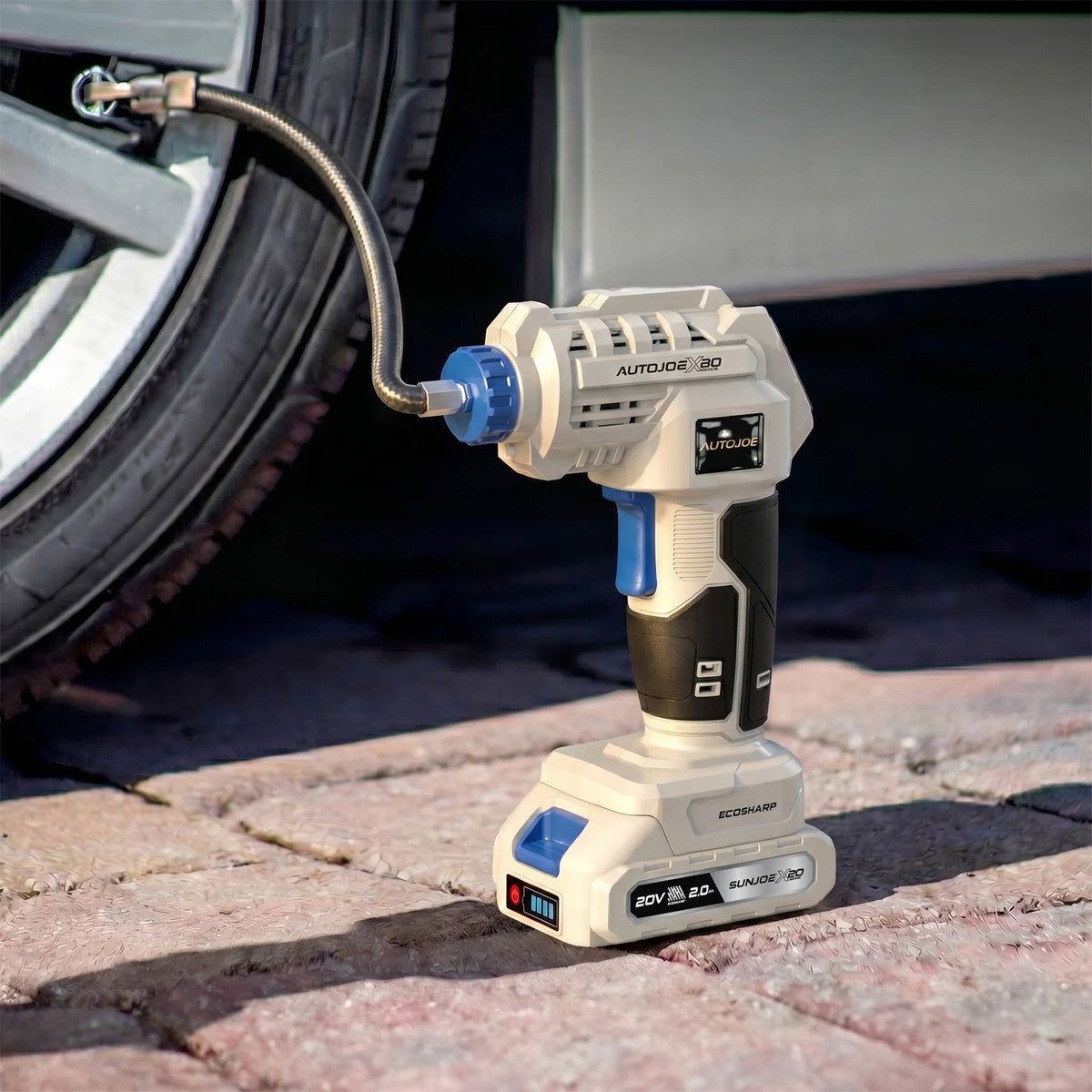 Auto Joe 20-Volt ECOSHARP X20 Cordless Air Compressor, 150 PSI Max, X20-AIR-2A