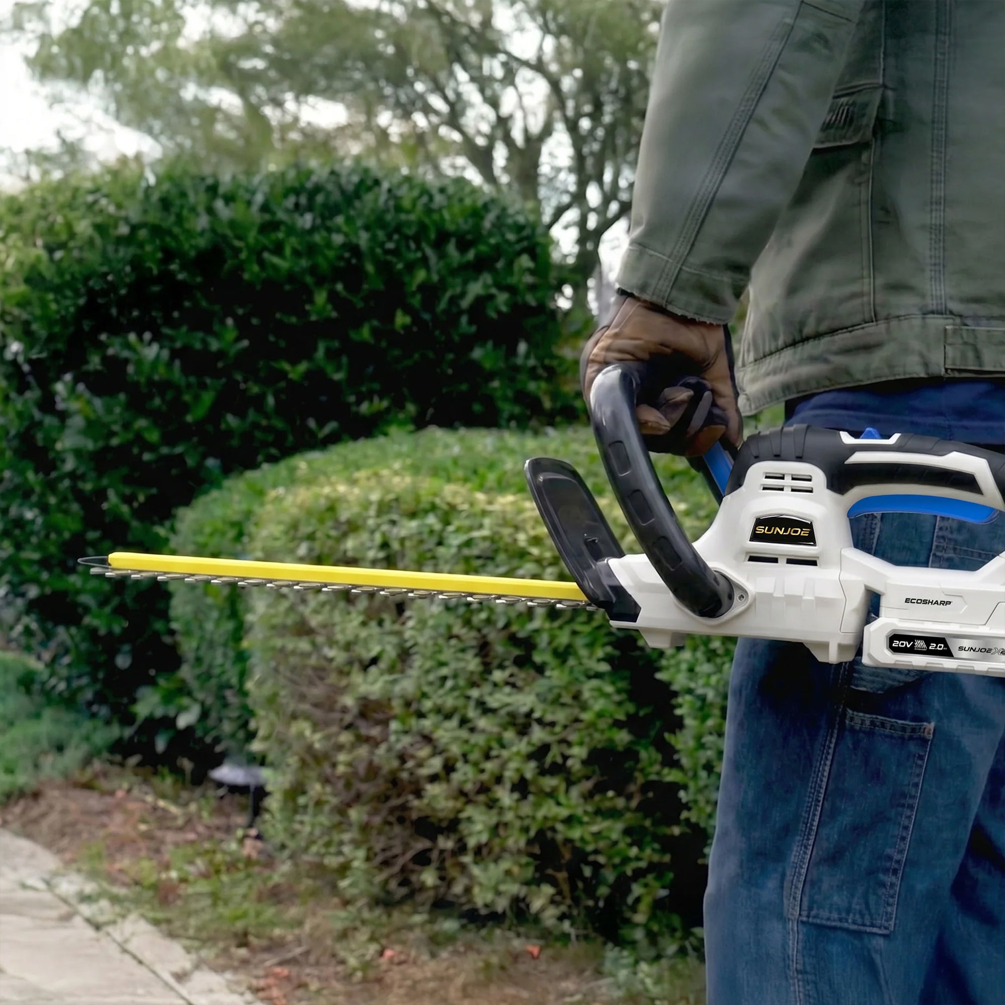 Sun Joe 20-Volt ECOSHARP Cordless X20 22" Electric Hedge Trimmer, X20-HEDGE-2A