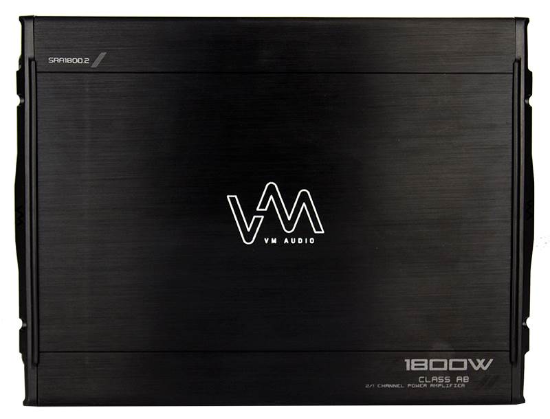 VM Audio SRA1800.2 1800W 2 Channel Car Amplifier Power Amp Stereo - Open Box