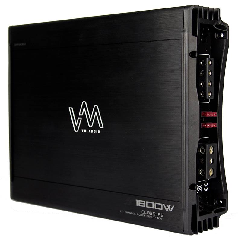 VM Audio SRA1800.2 1800W 2 Channel Car Amplifier Power Amp Stereo - Open Box