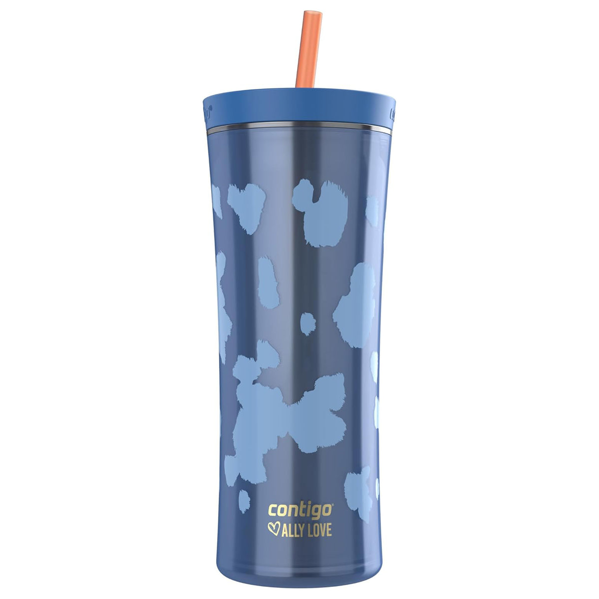 Contigo x Ally Love Shake and Go Tumbler with Autoclose Lid, 20 oz, Stellar Jay