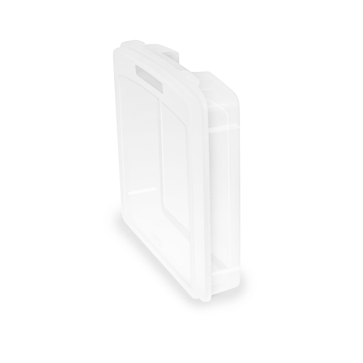 Sterilite Plastic Medium Project Case for Scrapbook Paper Storage, Clear, 6 Pack