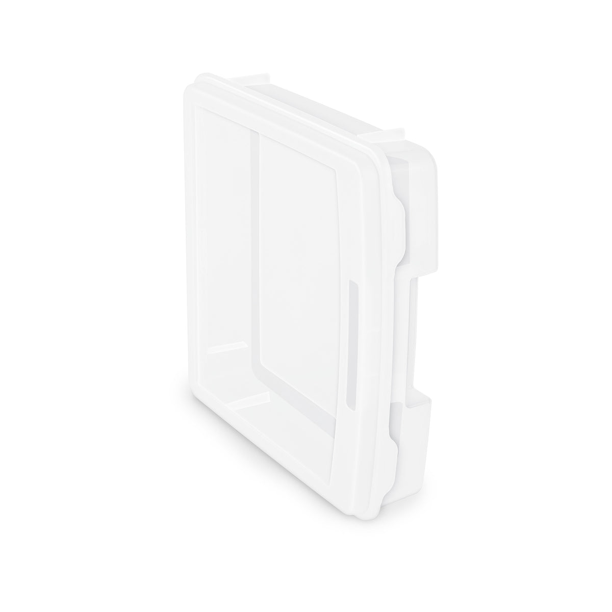 Sterilite Plastic Medium Project Case for Scrapbook Paper Storage, Clear, 6 Pack