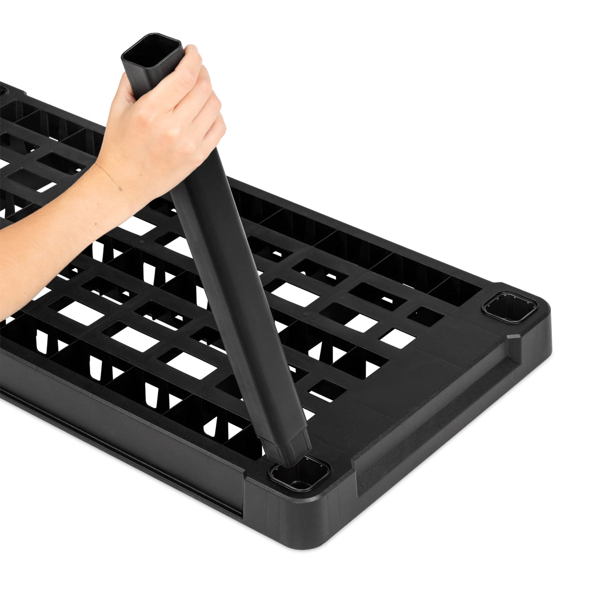 Sterilite 5 Shelf Plastic Storage Shelving Unit for Garage and Workshop, Black - VMInnovations