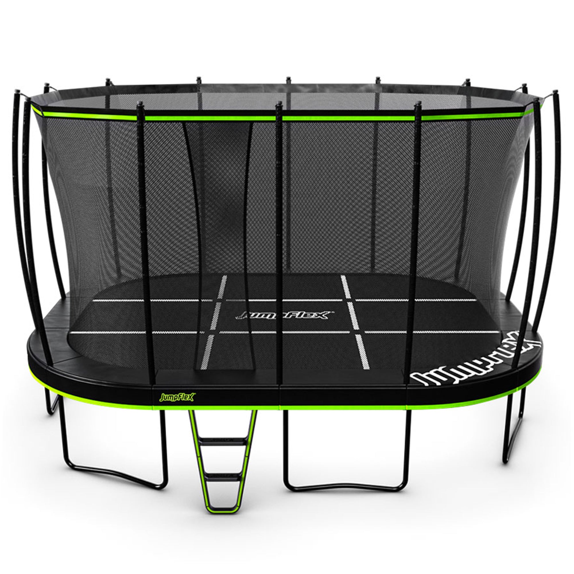 JumpFlex MEGA 17' Trampoline Playset with AquaJet Multi-Spray Sprinkler Hose - VMInnovations