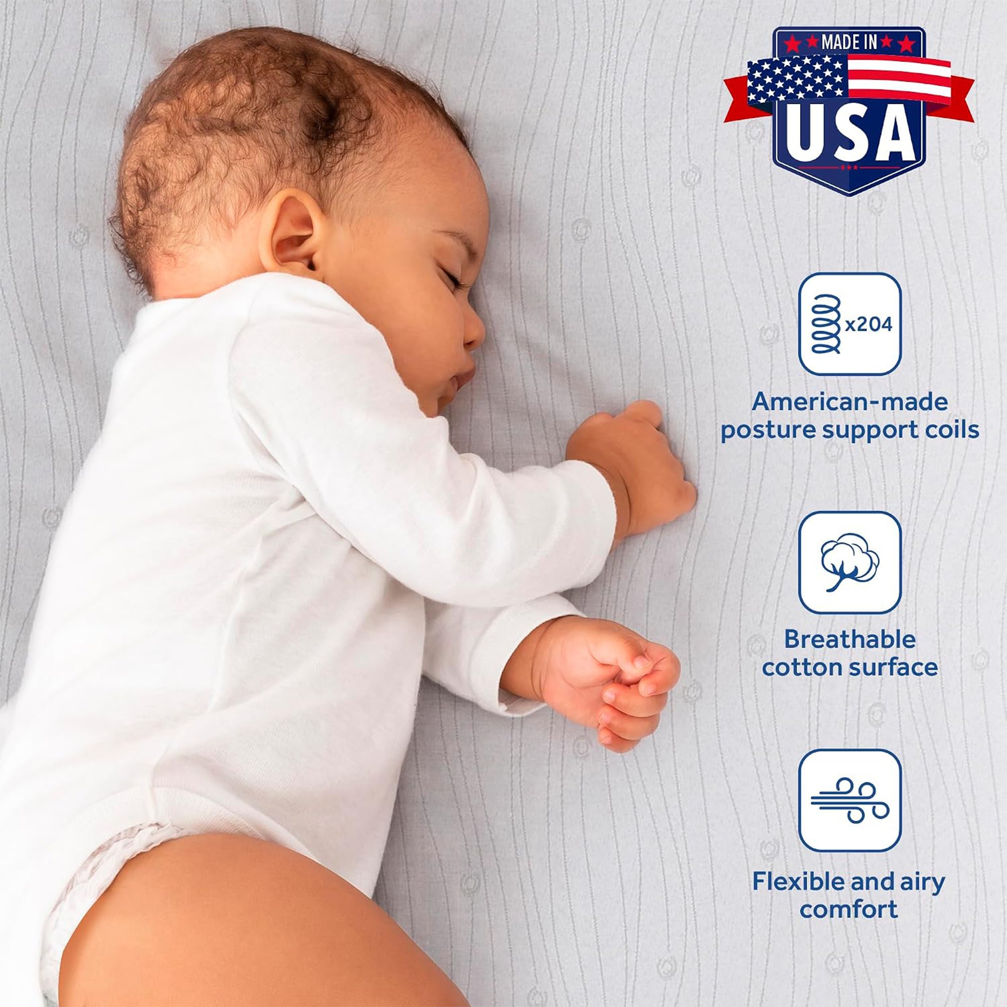 Sealy Baby Flex Cool 2 Stage Crib and Toddler Bed Mattress, Waterproof Cotton