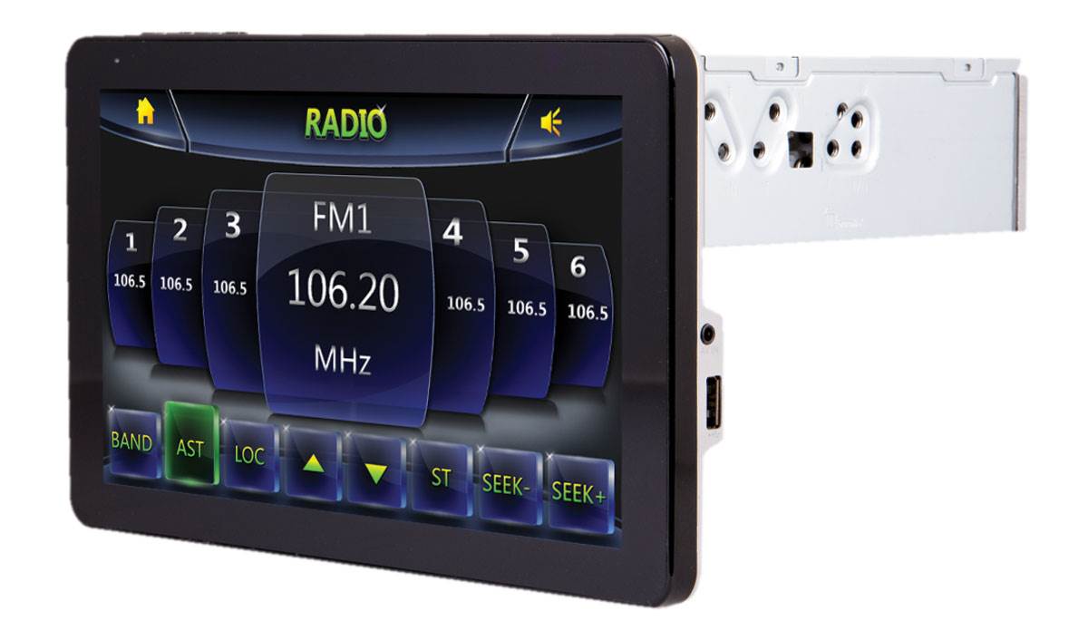 Farenheit 9.3" Touchscreen DVD/CD Car Player USB/SD Receiver Bluetooth -Open Box