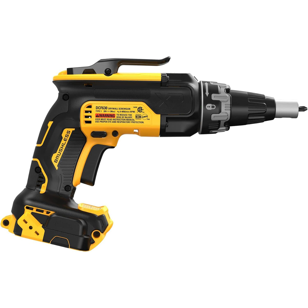 Dewalt 20V Brushless Drywall Screwgun for Fastening Screws, Tool Only, (Renewed)